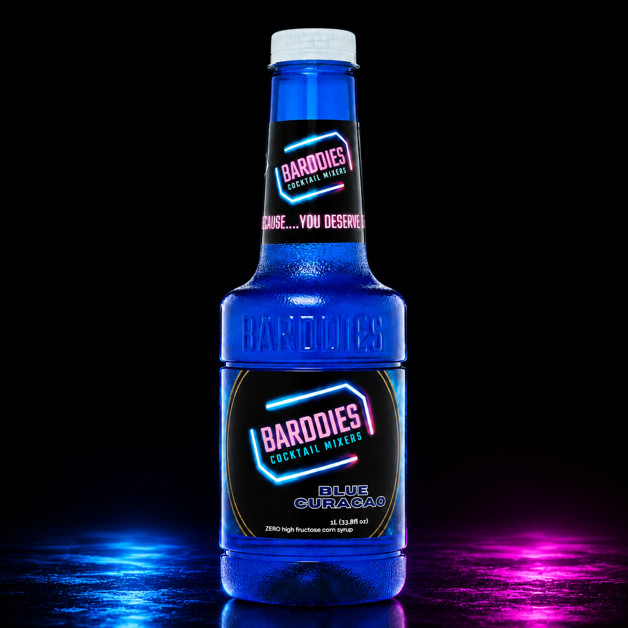 Blue Lagoon cocktail recipe with Barddies Blue Curaçao